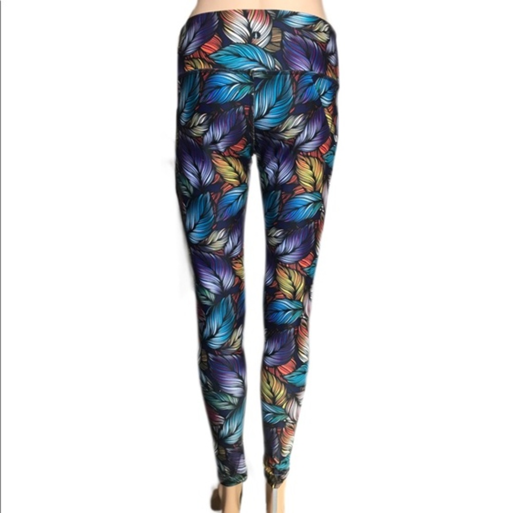 Yoganastix Fitted Athletic Leggings Reversible Med - Picture 4 of 8